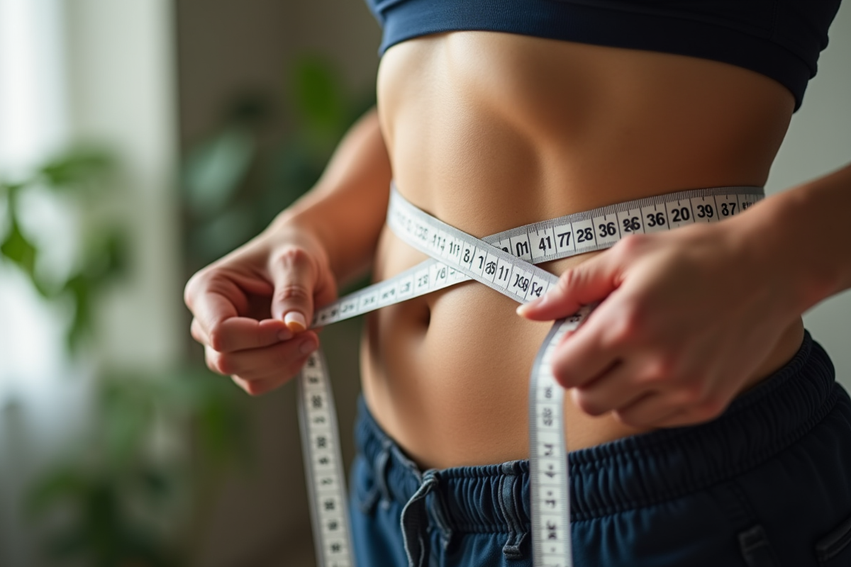 Taille mesurée autour du ventre d